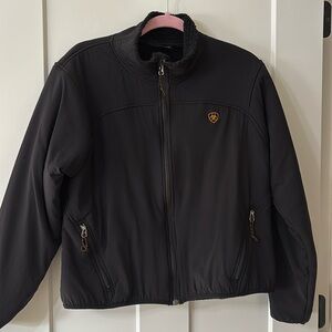 ARIAT XL Youth Black‎ fleece lined riding jacket made in the USA